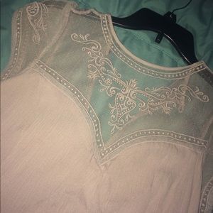 embroidered lace homecoming dress!